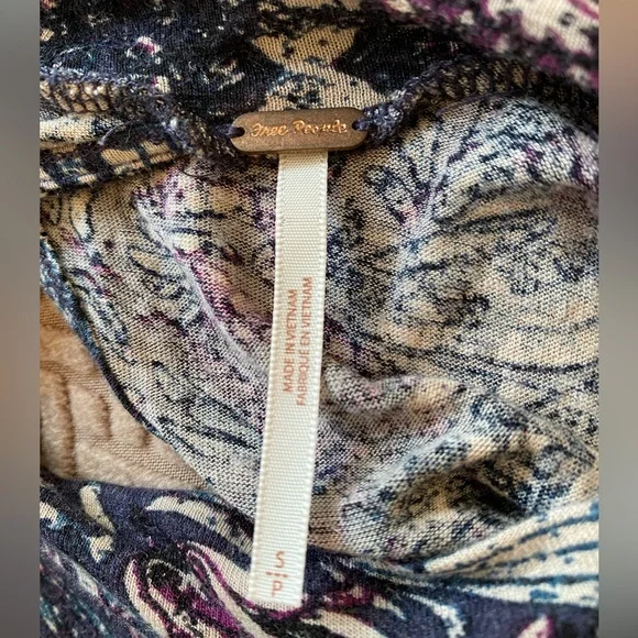 FREE PEOPLE Annabelle Tunic in Plum Combo - Picture 8 of 9